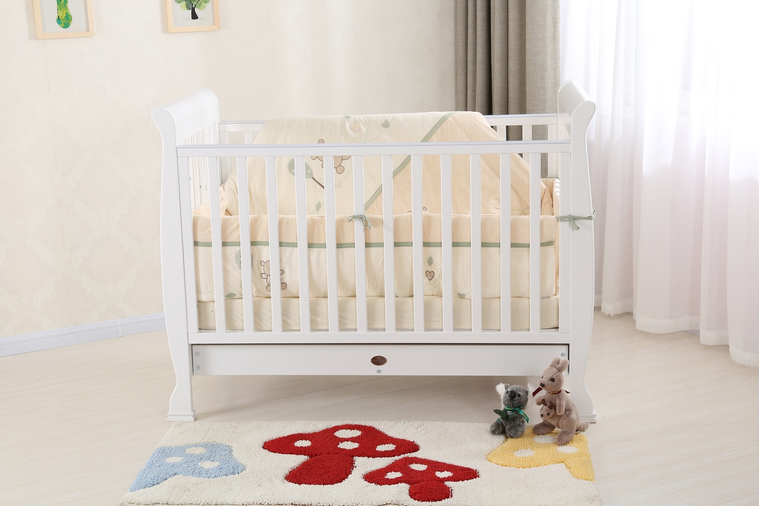 Proper warehouse storage techniques for protecting unassembled wooden crib components