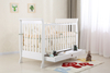 NZ Pine Traditional Baby Sleigh Cot with Drawer