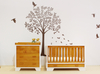 Two-tone Crib And Changing Table Set Baby Furniture