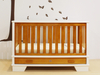 Two-tone Crib And Changing Table Set
