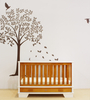 Two-tone Crib And Changing Table Set Baby Furniture