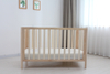 Auready Wood Linear Baby Crib - Convertible Wooden Crib with Adjustable Mattress Height | Safe & Stylish Nursery Bed for Infants