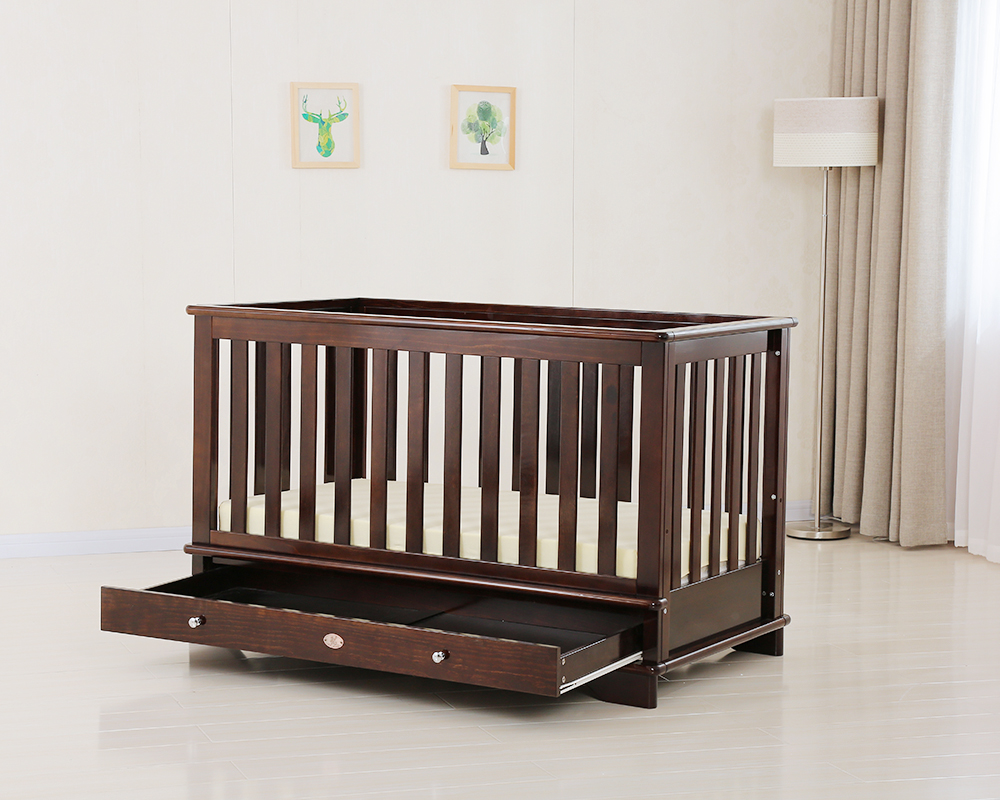 Contemporary baby cot design showcasing material structure